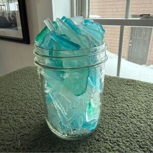 Frosted Sea Glass - Sea Glass Vase Fillers for Crafts Beach Glass Large Over 1lb